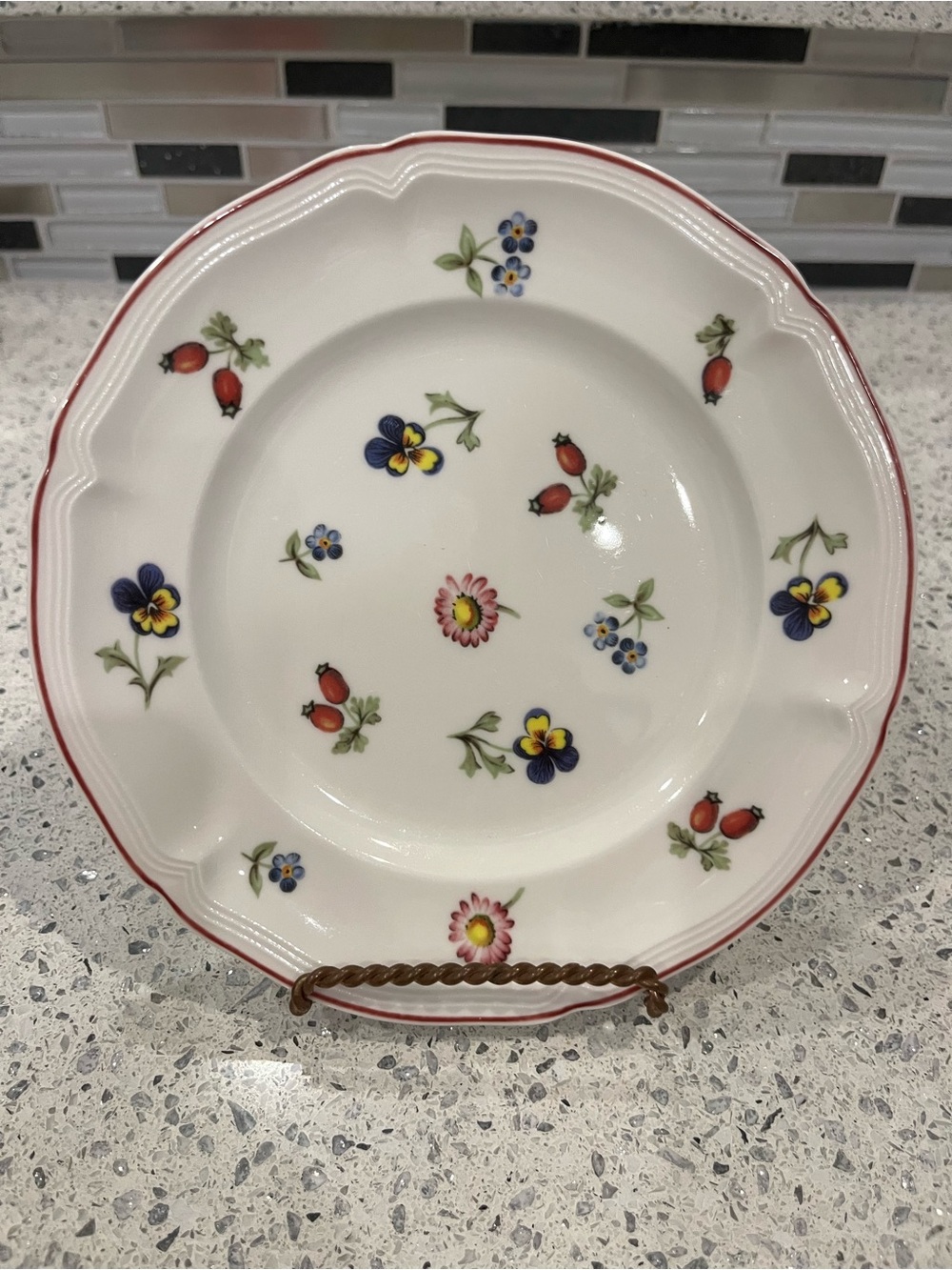 EUC Villeroy & Boch Petite Fleur Small Plates - Picture 6 of 9